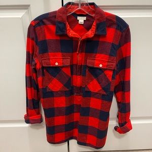 J.Crew Flannel Quarter Zip